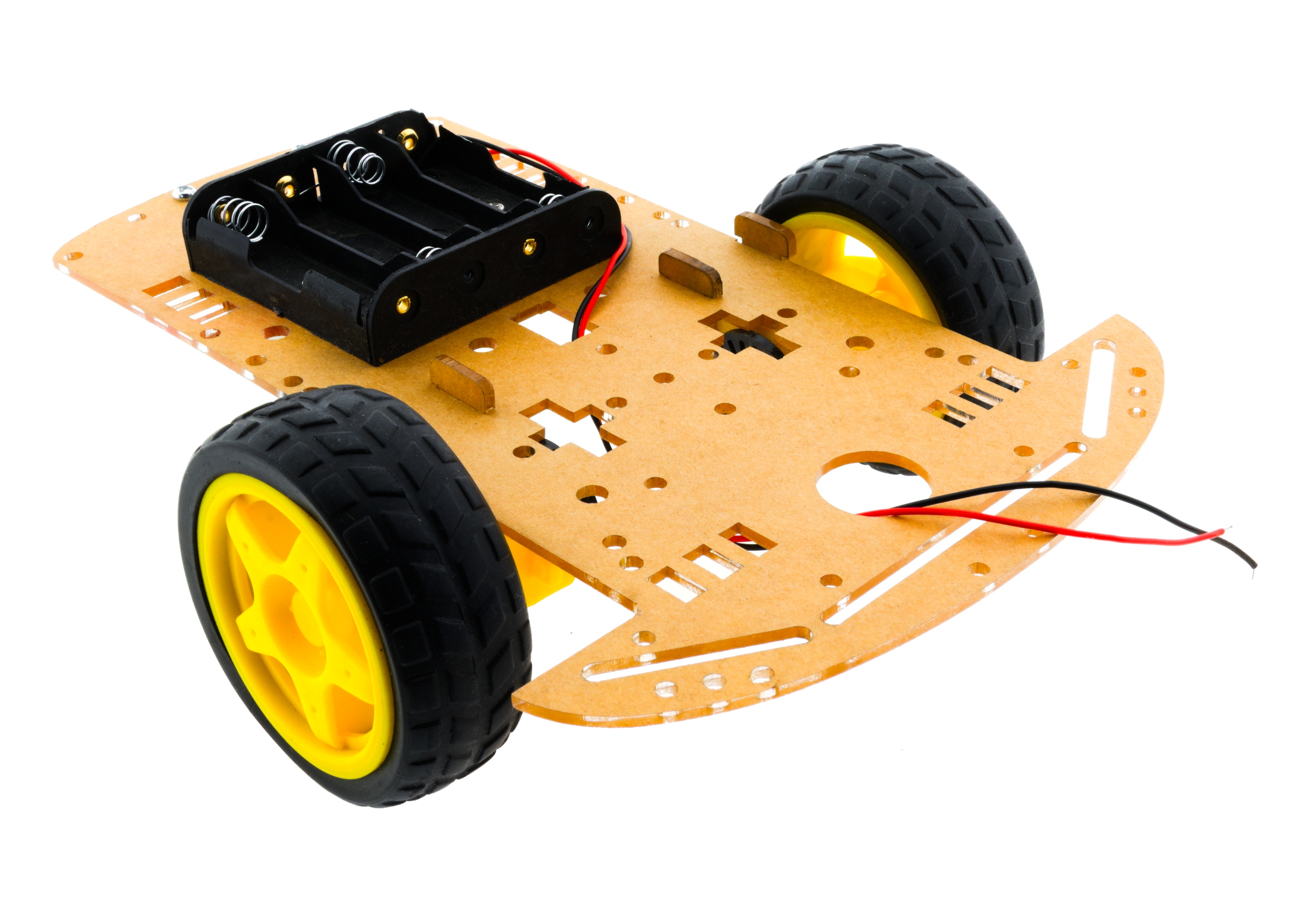 IMZ STEM Lab: Podwozie robota 2WD z enkoderami, silniki TT, koła 65 mm, koszyk 4xAA — zdjęcie produktu