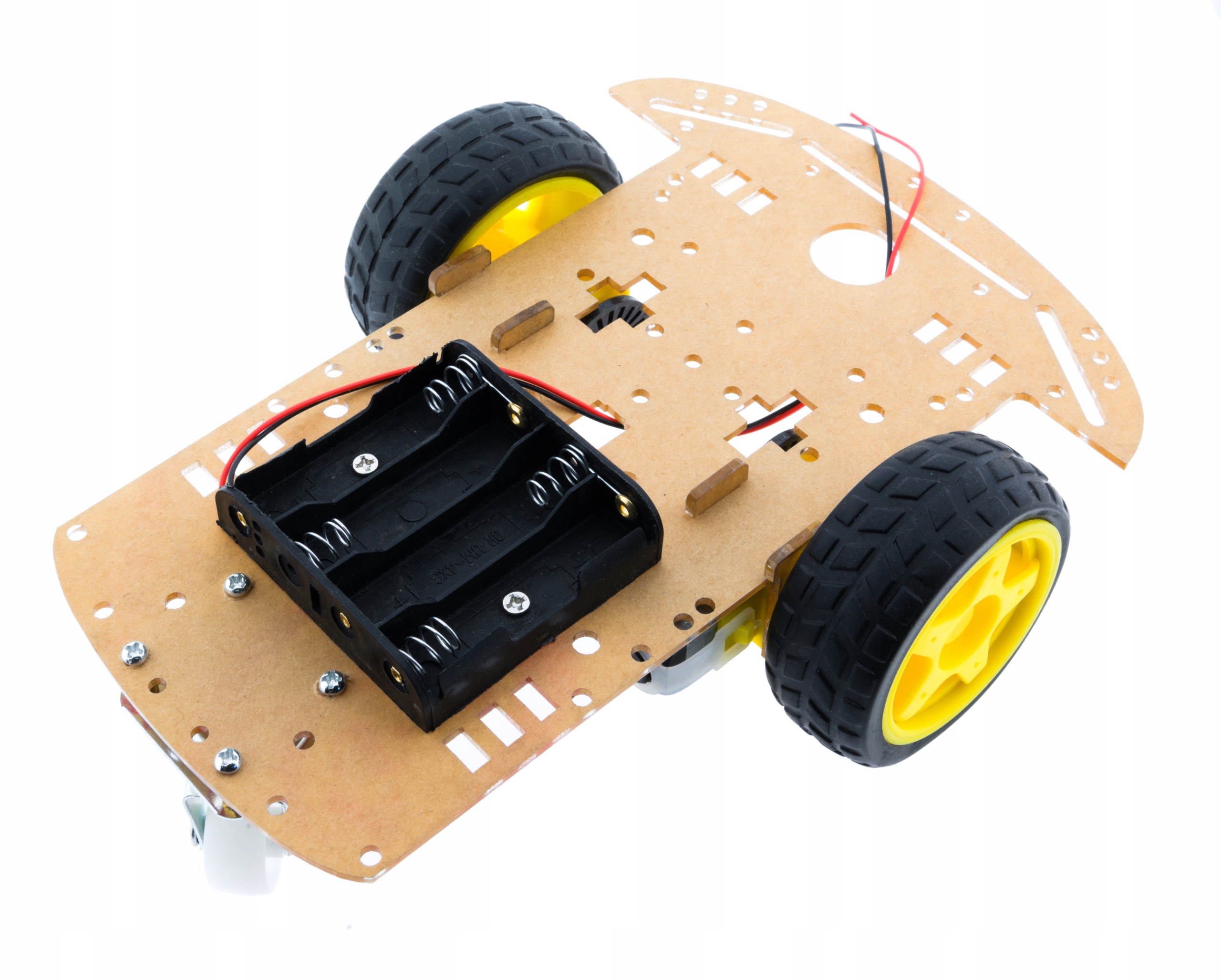 IMZ STEM Lab: Podwozie robota 2WD z enkoderami, silniki TT, koła 65 mm, koszyk 4xAA — zdjęcie produktu