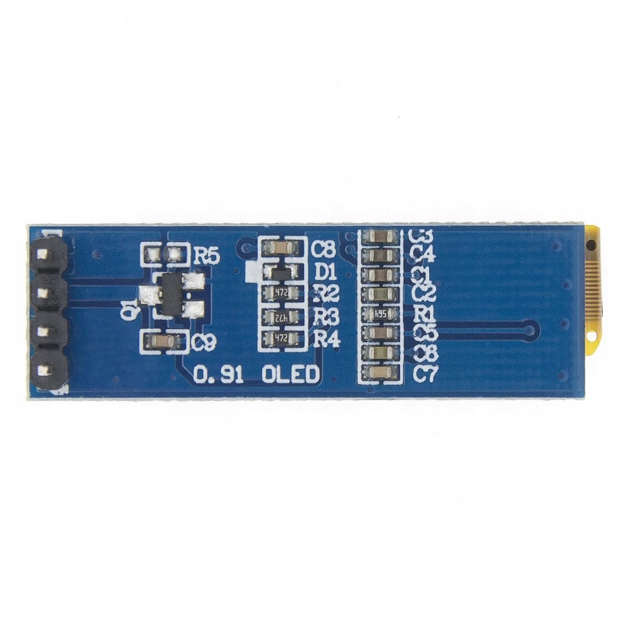 Wyświetlacz OLED 0,91 I2C 3-5V SSD1306 Biały — zdjęcie produktu