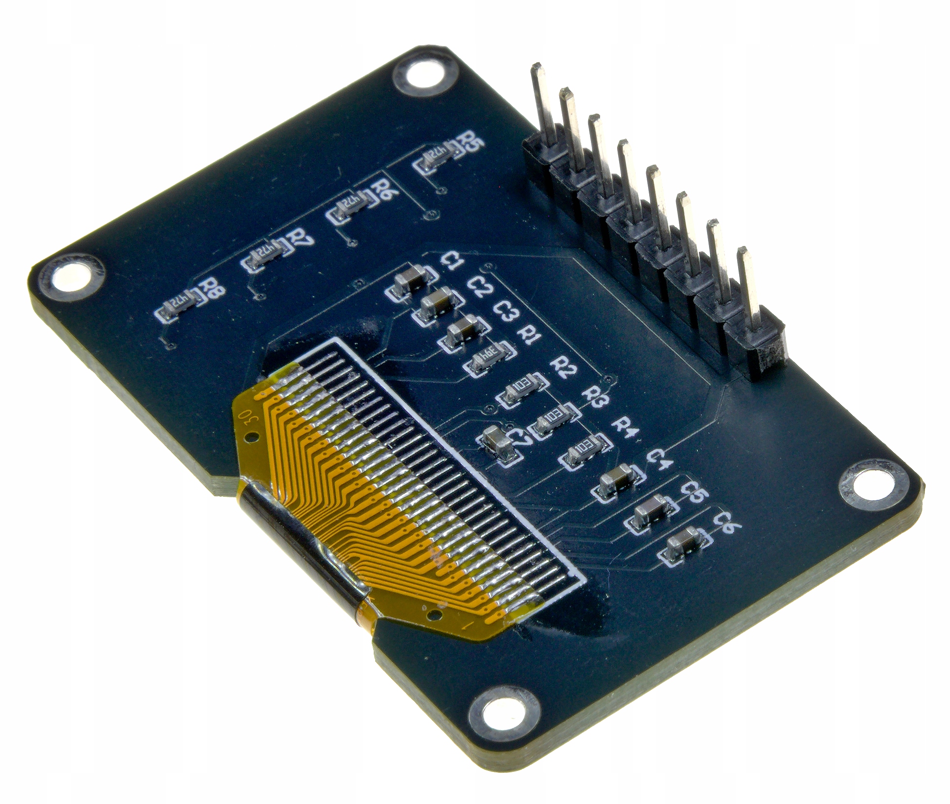 IMZ Wyśietlacz panel OLED 0.96" SSD1306 I2C z 4 przyciskami BLUE — zdjęcie produktu