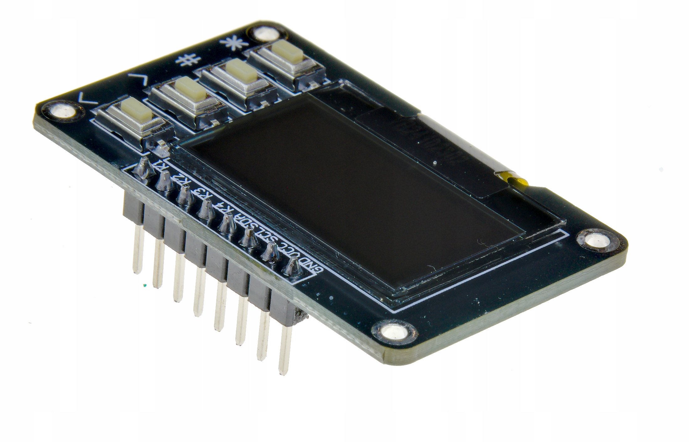 IMZ Wyśietlacz panel OLED 0.96" SSD1306 I2C z 4 przyciskami BLUE — zdjęcie produktu