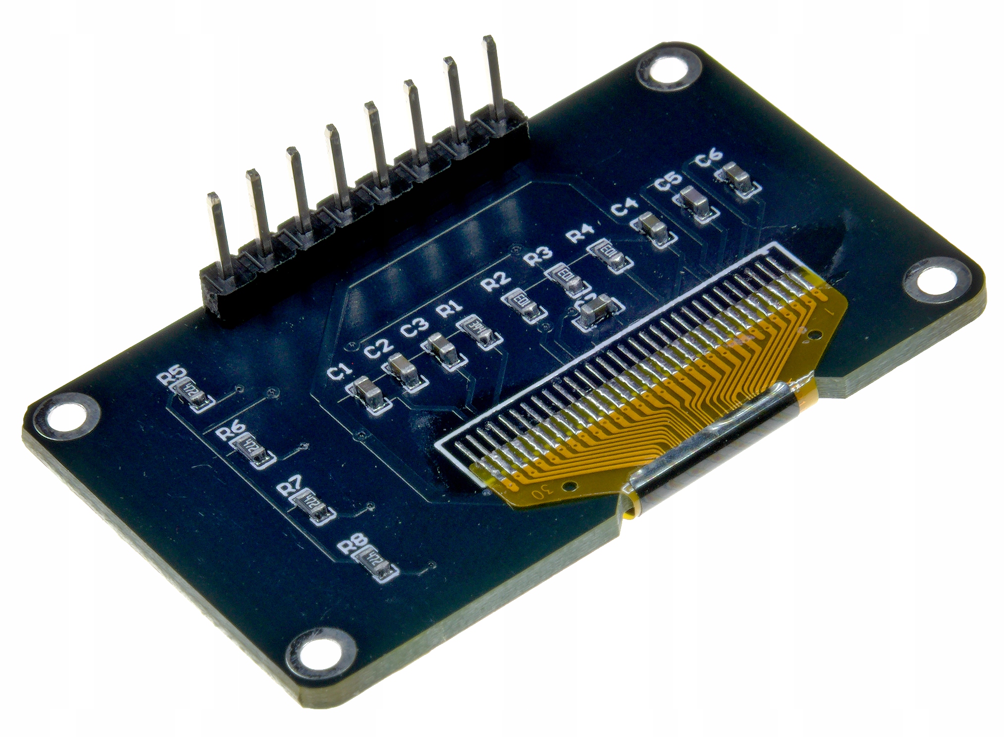 IMZ Wyśietlacz panel OLED 0.96" SSD1306 I2C z 4 przyciskami BLUE — zdjęcie produktu