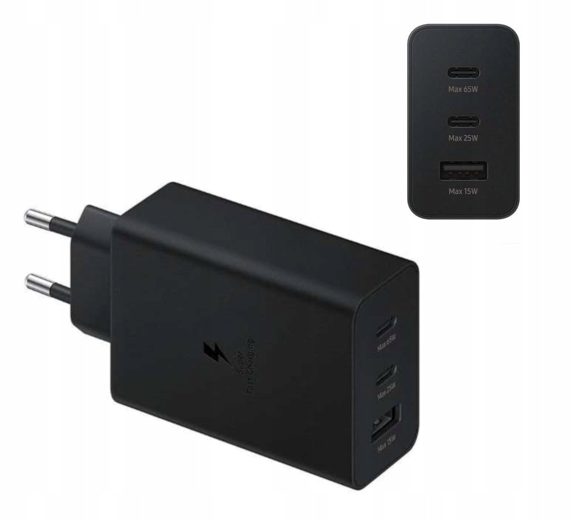 Litte Ładowarka sieciowa USB+2XTYP-C 65W (45) PD PPS Czarny EP-T6530